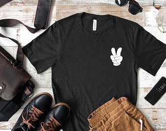 Disney Peace Sign Shirt, Matching Family Vacation Tee