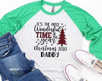 The Most Wonderful Time of the Year Christmas Shirts, Christmas 2020 Shirt, Custom Family Christmas Shirts, Buffalo Plaid Shirt, Cheetah Tee