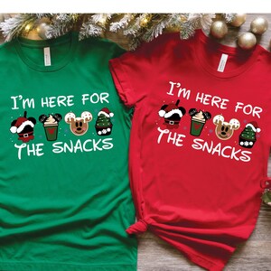 Disney Christmas Snacks Shirt, X-mas Disney Snacks T-shirt, Snacks Sweatshirt, Disneyland X-max Christmas Sweatshirt, Disney World Snacks
