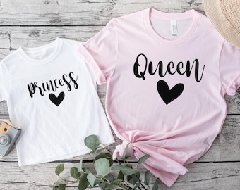 Mommy and Me Matching Shirts: Queen and Princess Outfits