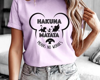 Hakuna Matata Shirt: Animal Kingdom Family Matching Tee