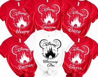 Custom Disney Family Vacation Shirts, Matching Disneyland Trip Tees