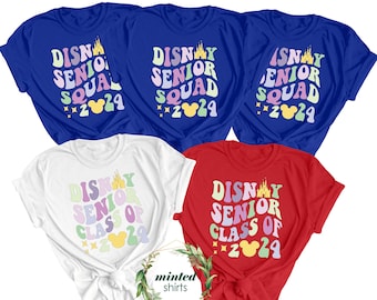 Custom Disney Senior Class 2025, Disney Senior Squad Shirts, Disney Family Shirt, Epcot Magic Kingdom Shirt, Disneyland Vacation Shirt