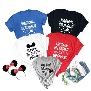 Disney Family Shirts Funny, Custom Disney Family Shirts, Disney Matching Shirts, First Disney Trip Shirt, Magic Coordinator Shirt
