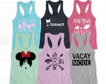 girls disney tank tops