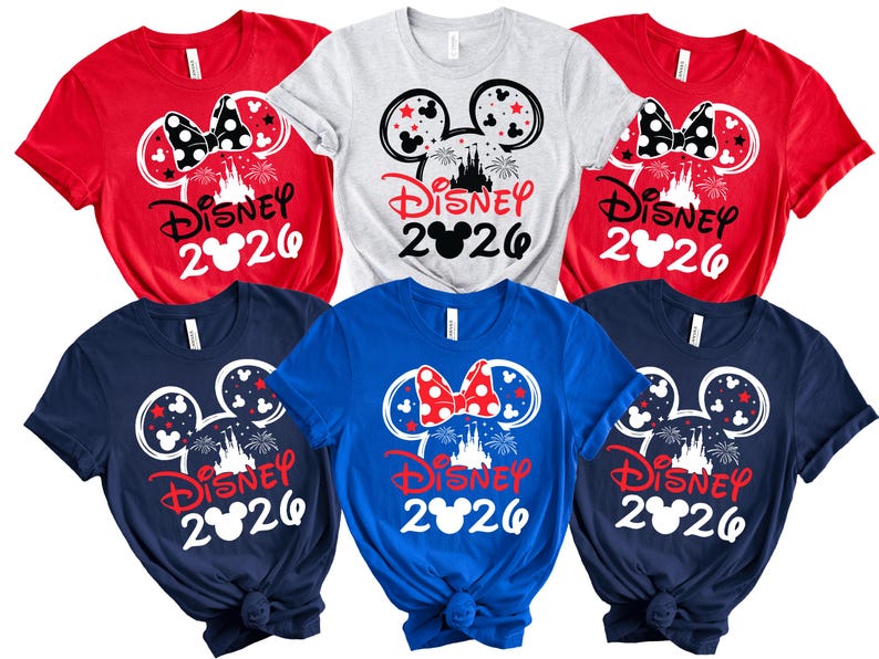 Camisetas familiares a juego para el viaje a Disney 2026 imagen 5