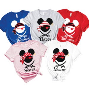 Custom Disney Pirate Family Shirts, Matching Vacation T-Shirts