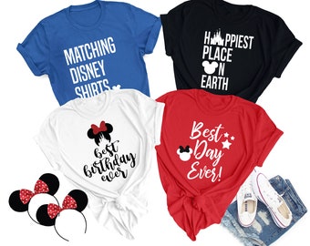 Disney Family Shirts, Custom Disney Shirts, Disney Matching Shirts, Disney Birthday Shirt, Disney Best Day Ever Shirt, All Sizes Available