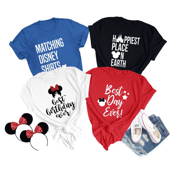 Disney Family Shirts, Custom Disney Shirts, Disney Matching Shirts, Disney Birthday Shirt, Disney Best Day Ever Shirt, All Sizes Available