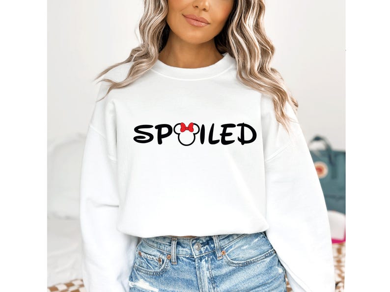 Spoiled Broke Disney Trip Shirts, Disney World Couple Matching Sweatshirts, Family Disney Shirts immagine 8