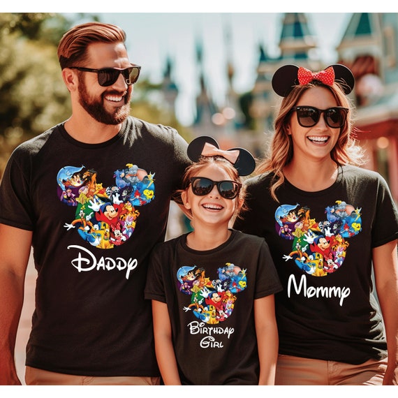 Disney Family Shirts Custom Personalized Disney Trip Shirt Disney Mickey and Friends Custom Shirts Matching Disney Shirts Etsy