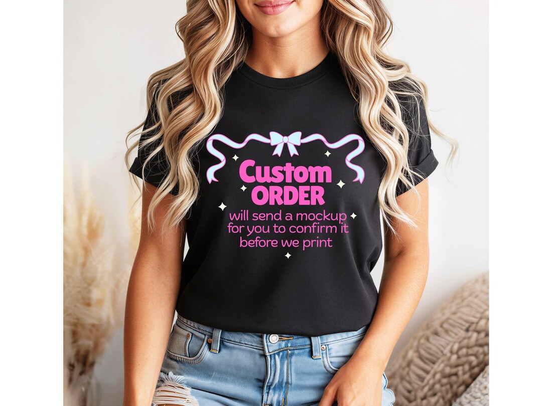 Custom T-shirt Printing, Your Design, Logo, Photo Shirt, Text Tee ...