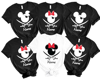 Custom Disney Pirate Cruise Shirts, Matching Family Vacation Tees