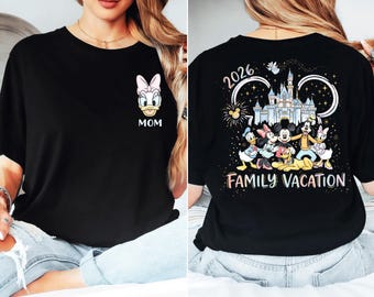 Disney Family Shirts 2026, Disney Trip 2026 Personalized Shirts, Matching Disney Family Shirts, Custom Disney Vacation Group Shirts