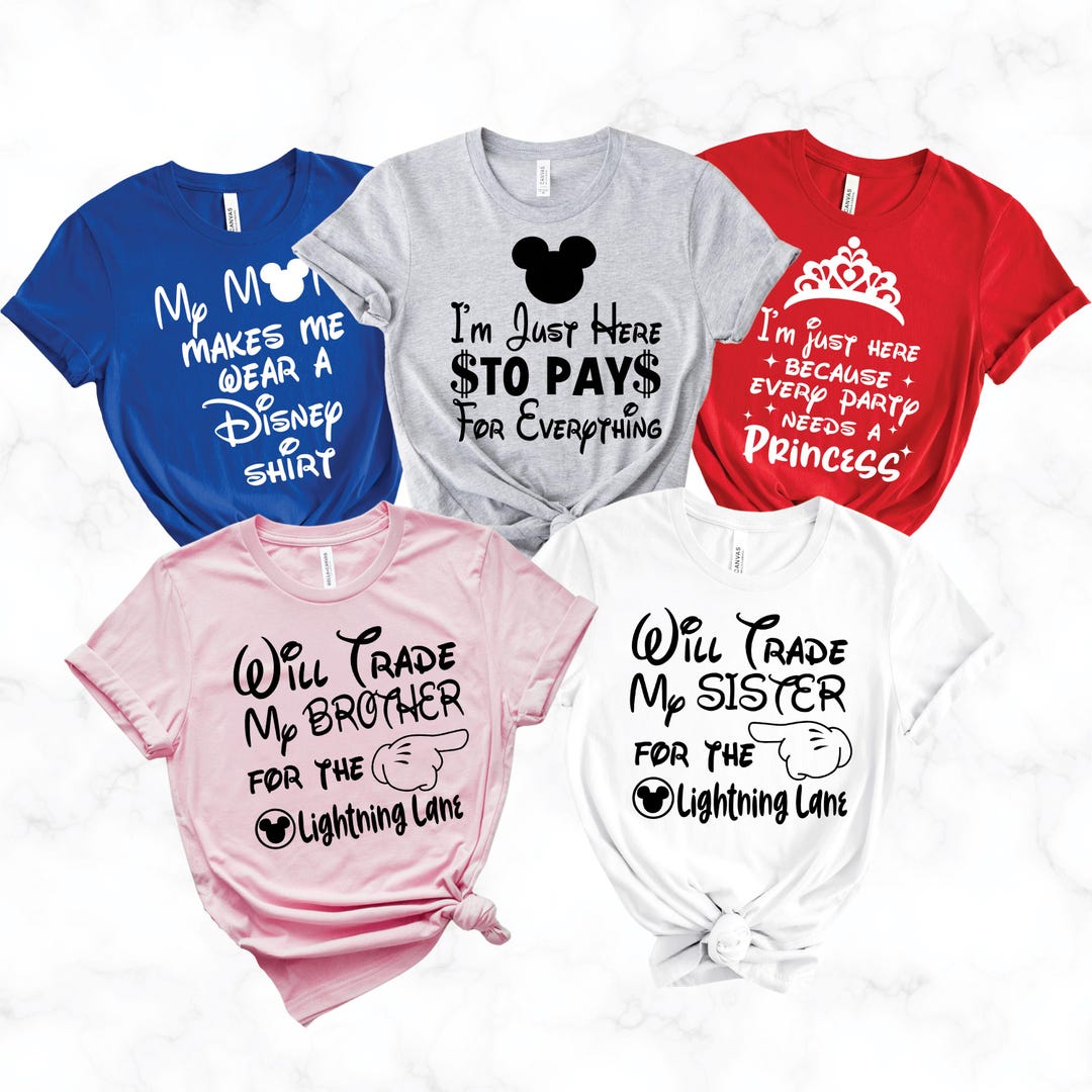 Disney Family Shirts Matching Disney Vacation Outfits Funny Disney  Family Shirts Disney World Group Shirts Disney Shirts for Family