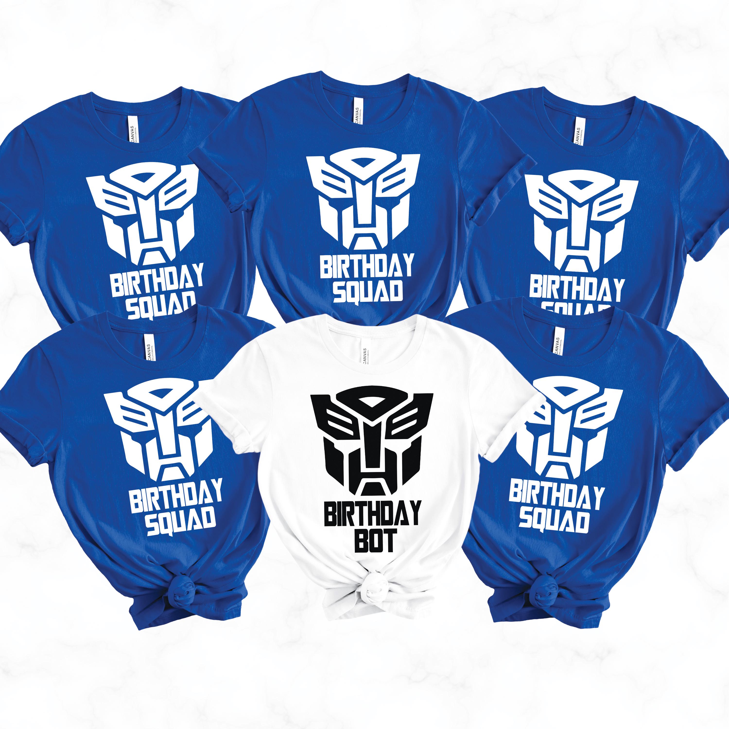 Custom Transformer Birthday Shirt, Trans4mer Shirt, Auto Bots Family Matching Birthday Shirts, Birthday Boy Shirt, Transformer Shirt