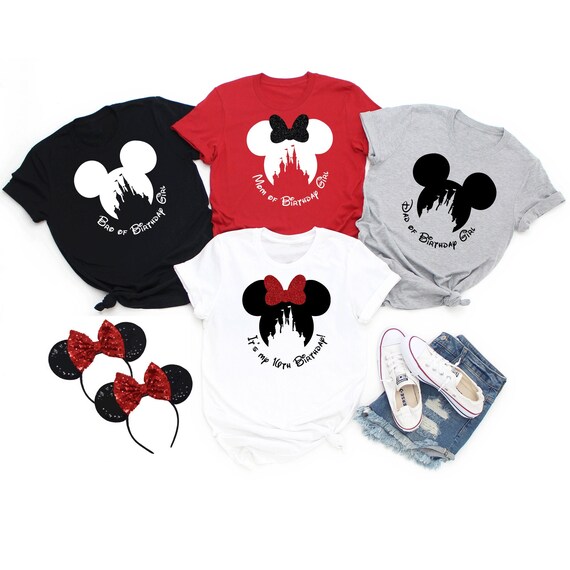 Disney Birthday Shirt Birthday Girl Disney Family Birthday Etsy