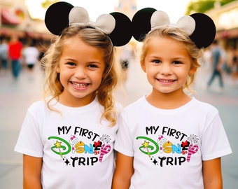 Personalized First Disney Trip Shirt, Family Matching T-Shirt