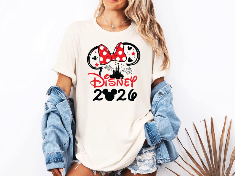 Camisetas familiares a juego para el viaje a Disney 2026 imagen 2