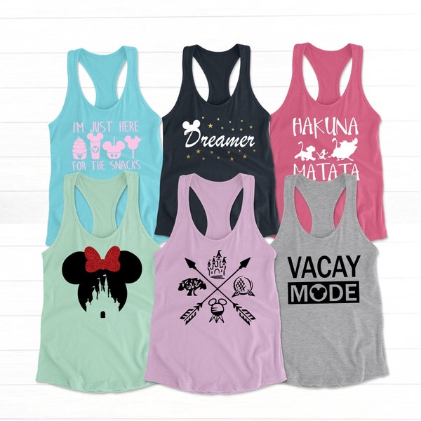 Camiseta sin mangas de Disney para mujer, camiseta Disney 2023, camisetas sin mangas de Disney, camisetas personalizadas de Disney, familia Disney, camisetas personalizadas de Mickey Mouse Disney