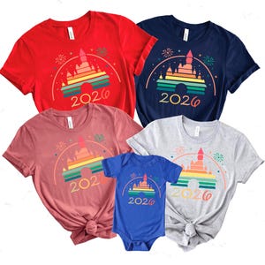 Disney Matching Family Vacation Shirts 2026, Custom Disney Castle T-shirts