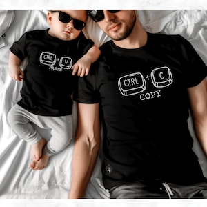 Copy Paste Matching Shirts, Father Son Daughter Shirts, Dad and Baby Shirt, Ctrl C and Ctrl V Shirt, Father&#39;s Day Shirt, Gift for Husband