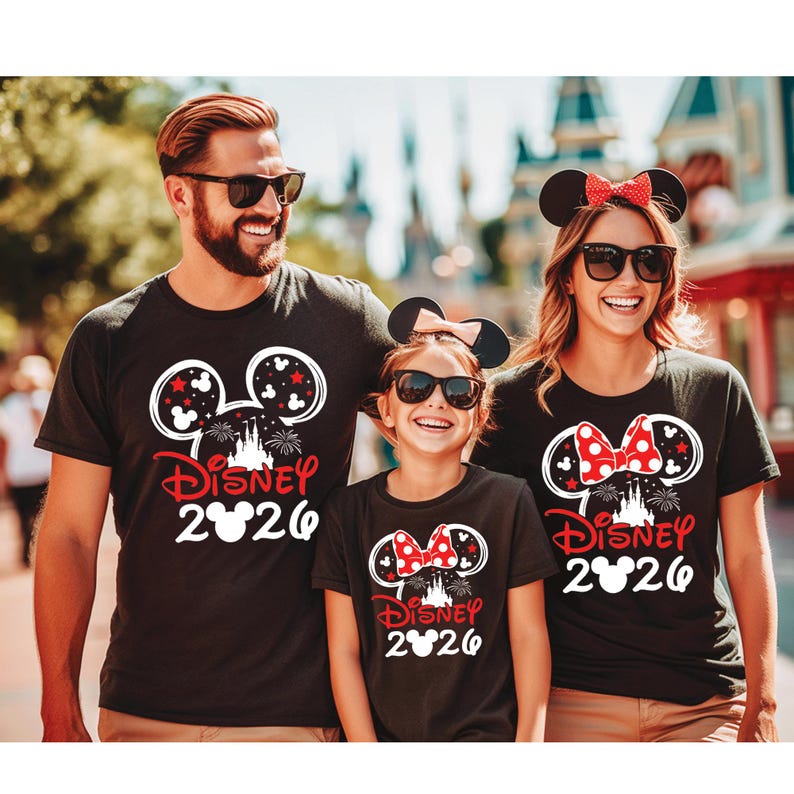 Camisetas familiares a juego para el viaje a Disney 2026 imagen 6