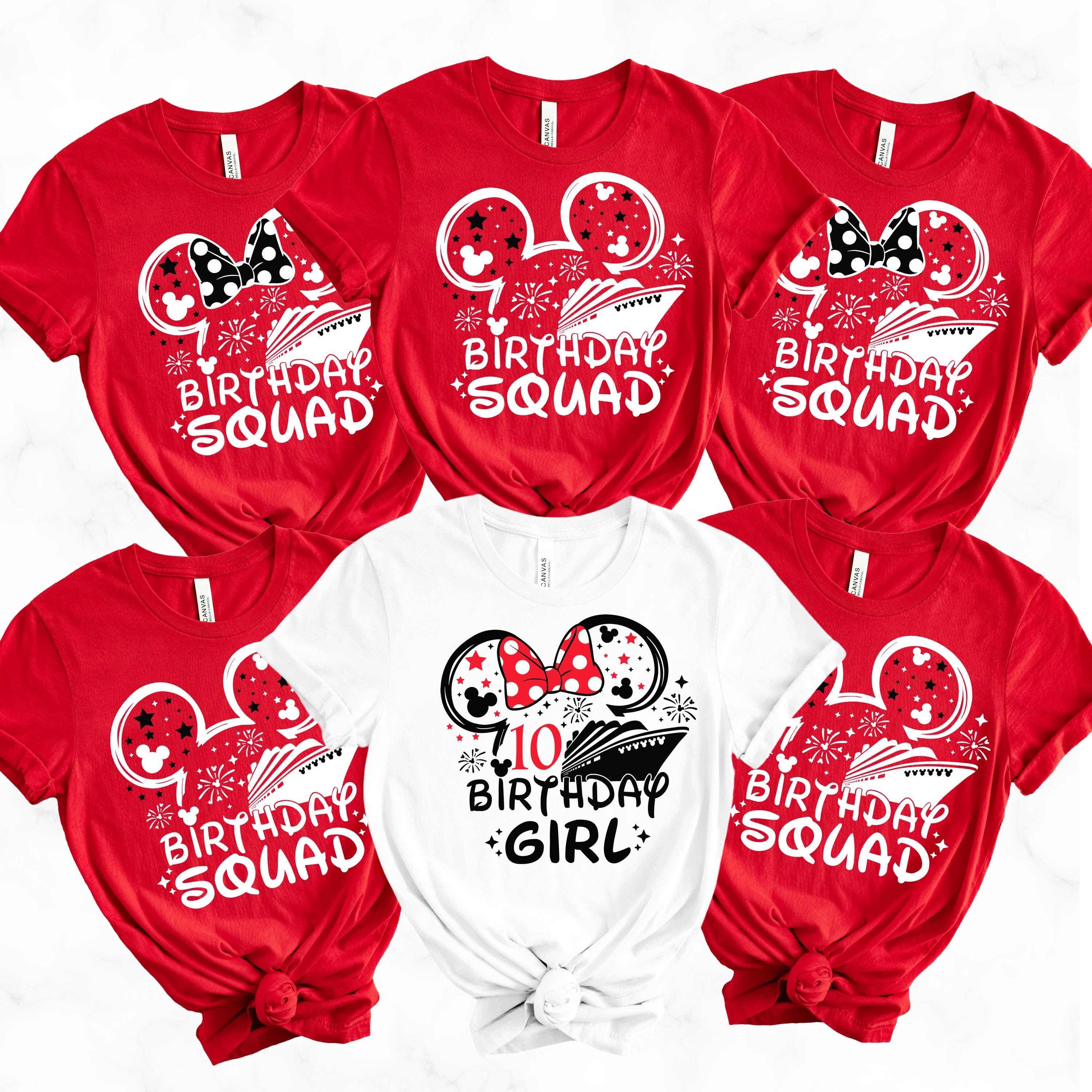 Disney Birthday Cruise Shirt, Mickey Birthday Squad Cruising Shirts, Family Matching Birthday Cruise Custom Shirts, Disney Cruise Birthday