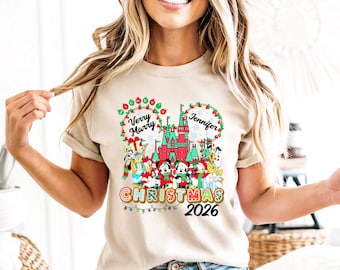 Disney Christmas Family Shirts Personalized, Disney World Christmas 2026 Group Shirts