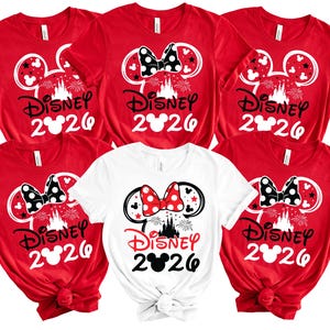 Camisetas familiares a juego para el viaje a Disney 2026 imagen 1