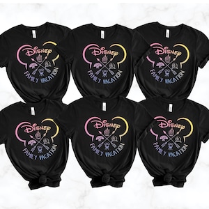 Disney Parks Shirt, Four Parks Disney World Shirt, Disney Castle Shirt, Magic Kingdom Shirt, 4 Parks Shirt, Colorful Disney Shirt, Epcot Tee