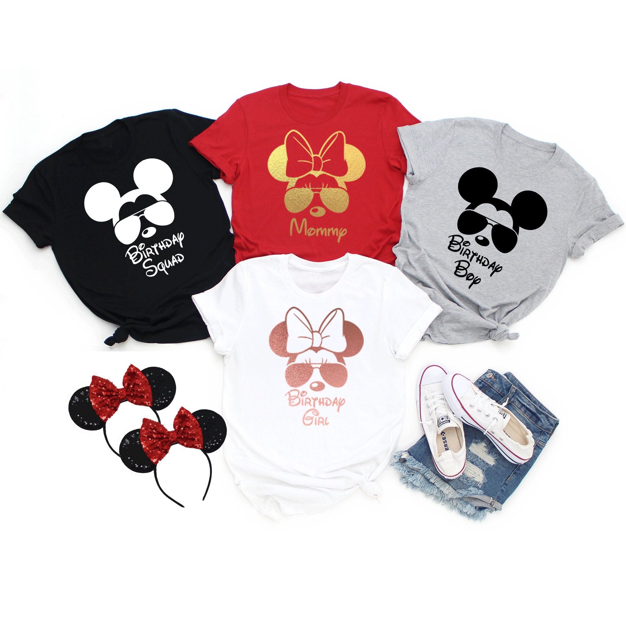 Disney Birthday Shirts, Disney Birthday Squad