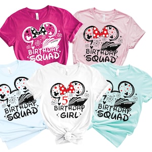 Disney Cruise Birthday Shirt, Disney Cruise Line Custom Birthday Squad Shirts