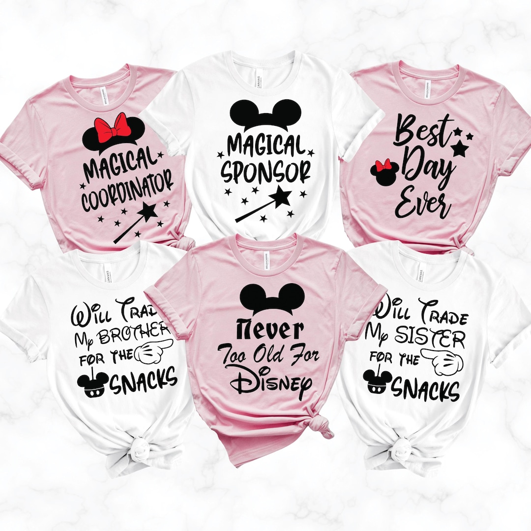 Buy Magic Coordinator Family Shirts, My First Disney Trip Shirt, Disney  Family Shirts Funny, Custom Disney Family Shirts, Disney Matching Shirts