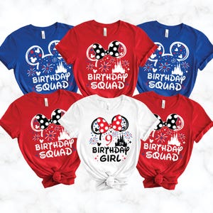 Disney Birthday Shirt, Custom Disney Birthday Squad Shirts, Disney World Family Shirt, Magic Kingdom Birthday Squad Shirts, Matching Disney