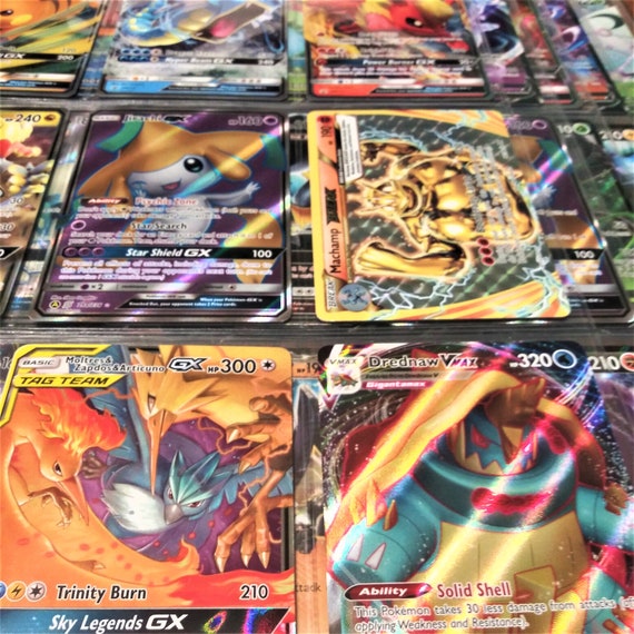 Kit 30 Cartas Pokemon Gx Aliados Mega Ex + Charizard Vmax