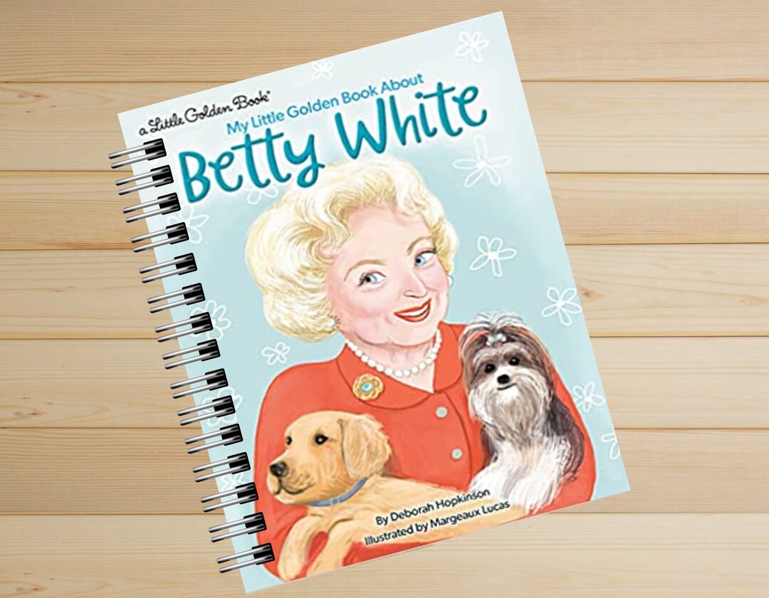 Betty White Little Golden Book Recycled Journal Notebook, Storybook