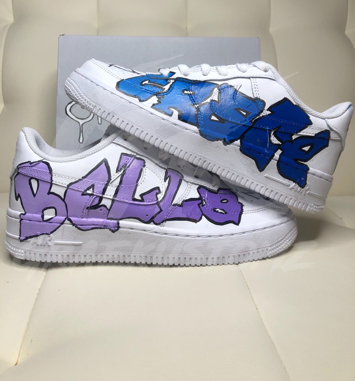 vlone air force 1 graffiti