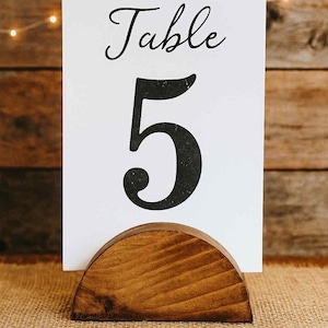Rustic Chunky Wood Photo Holder, Menu Stand, Wedding Table Number Sign