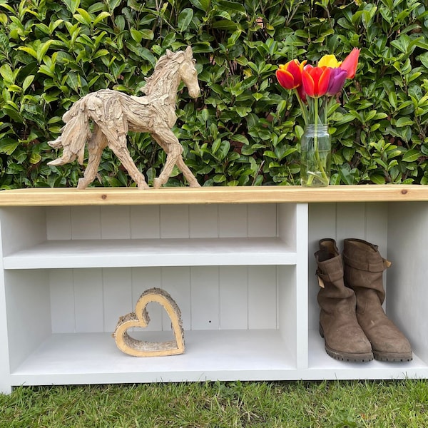 Handmade, shoe bench, shoe storage, hallway, entry way, coat hook, shoe rack, home decor, gift, wooden, farmhouse, rustic,storage with shelf