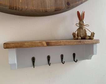 Handmade Wooden Wall Mounted Climbing Faith Key Holder Rack Handmade Wooden Wall Mounted Climbing Faith Key Holder Rack