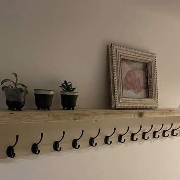 Coat Hooks With Shelf Etsy UK