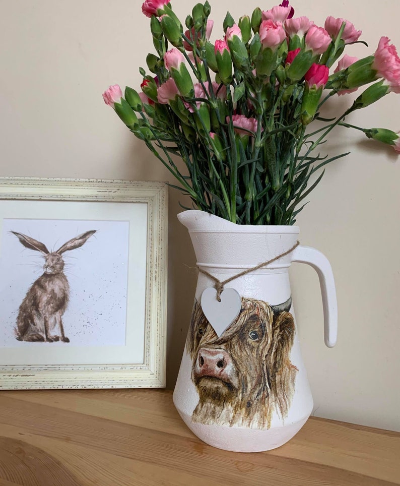 Handmade Flower Vase New Home Flower Jug Gift for Mum Etsy UK