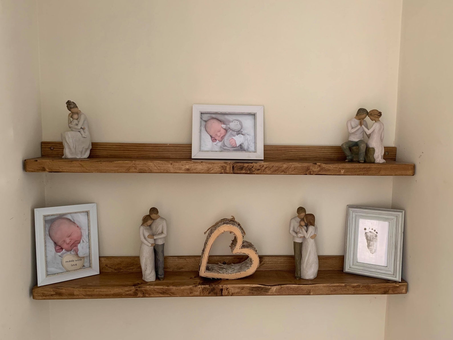 Handmade Chunky Rustic Shelves Wooden Shelves Ornament Etsy