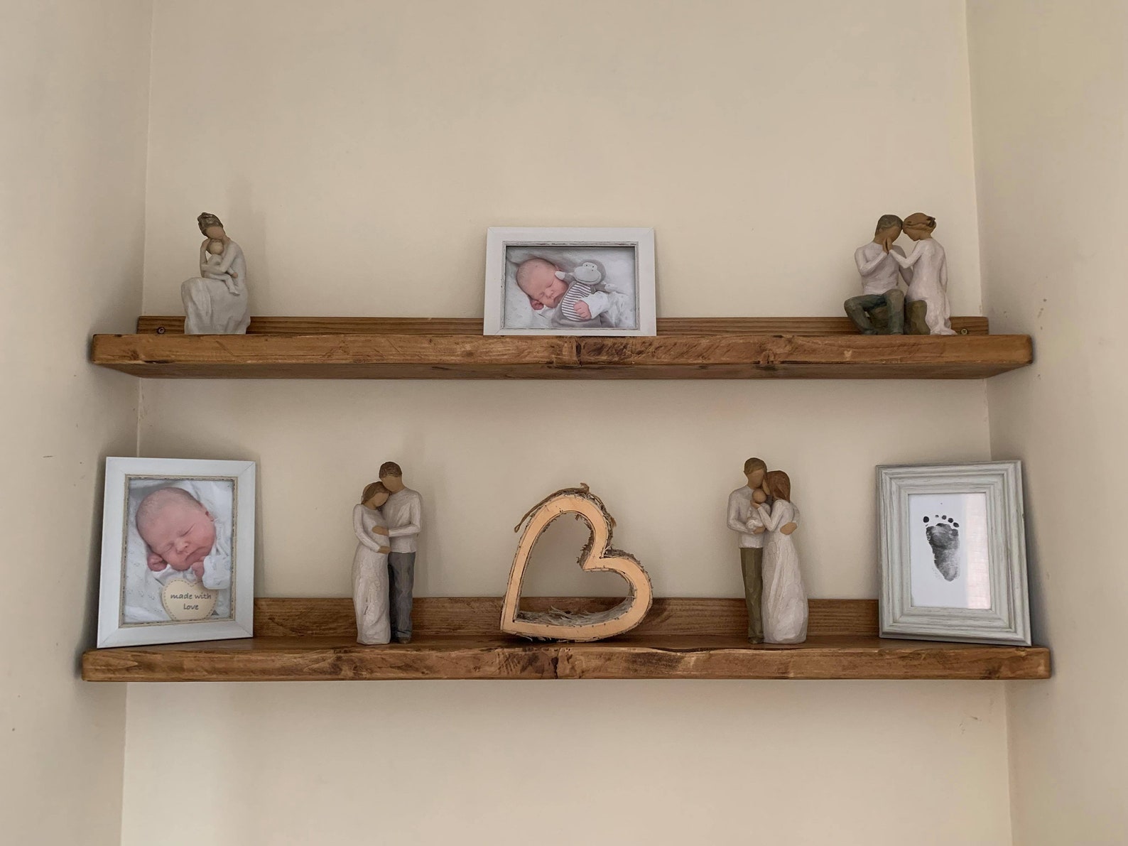 Handmade Chunky Rustic Shelves Wooden Shelves Ornament Etsy