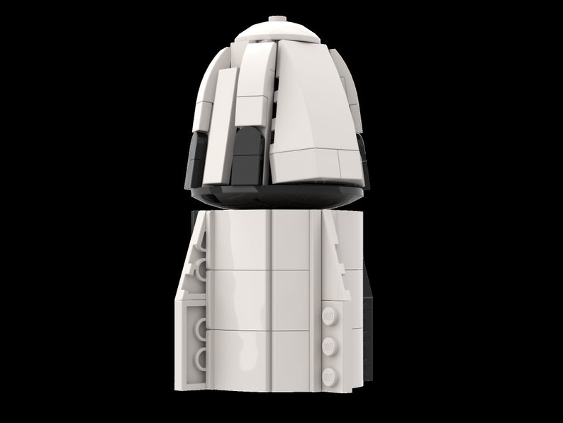 Custom LEGO SpaceX Falcon 9 Block 5 with Crew Dragon Etsy