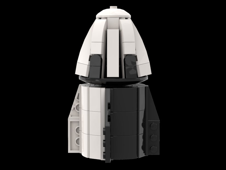 Custom LEGO SpaceX Falcon 9 Block 5 with Crew Dragon Etsy