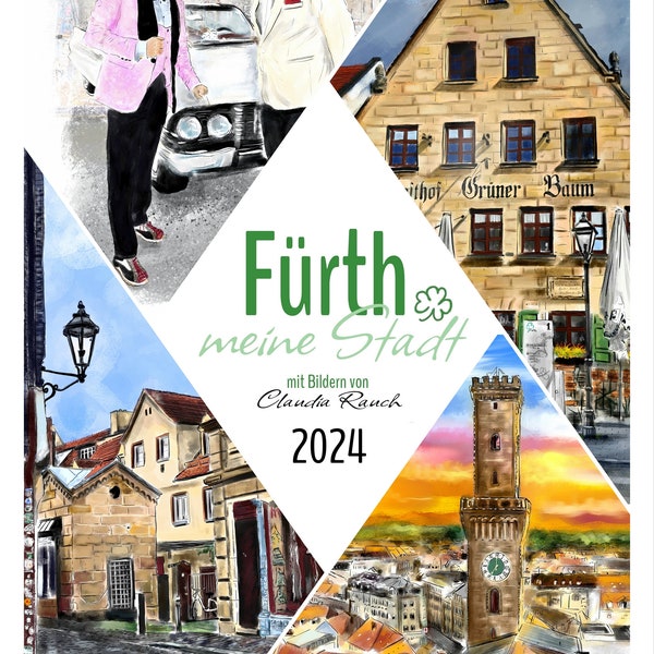 A4-Wandkalender "Fürth meine Stadt" 2024