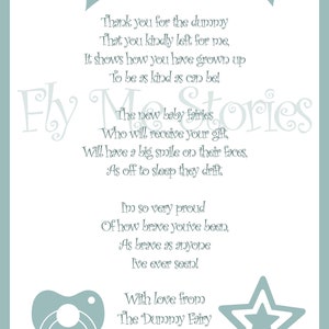 Downloadable Letter From the Dummy Fairy, Instant Download Paci Fairy ...