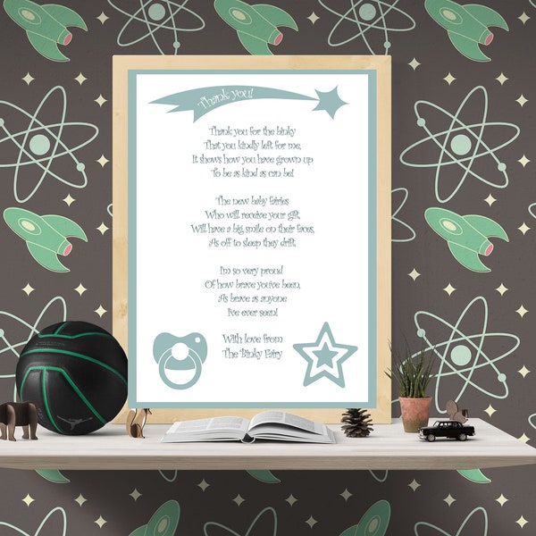 Downloadable Letter from the Binky Fairy, Instant Download Paci Fairy Letter, Printable Letter Binky Fairy, Printable Dummy Fairy Poem